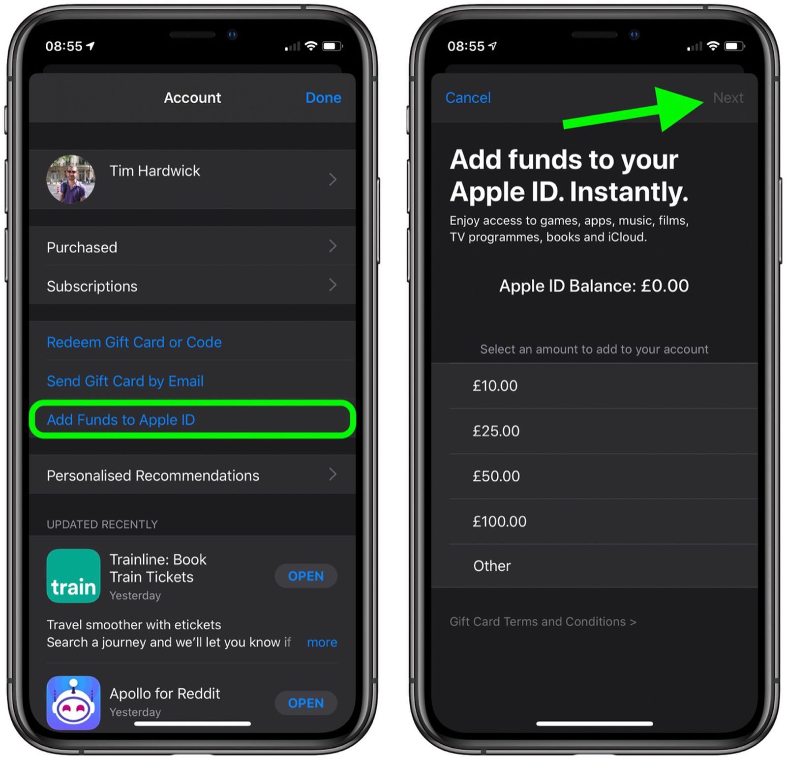 how to add funds to apple id in nigeria