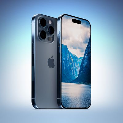 iPhone 15 Blue Three Quarters Perspective Feature 2