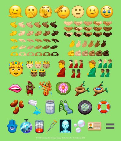 emoji 14 candidate list from emojipedia