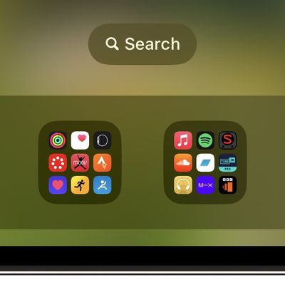 ios search button