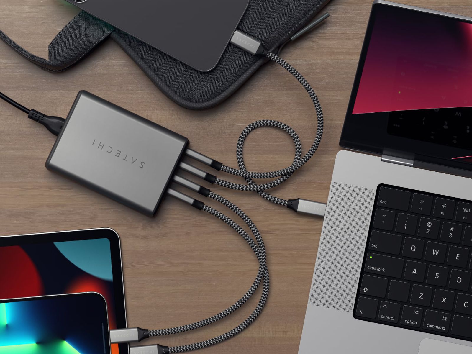 Badekar sikkerhed Donation CES 2022: Satechi Launches 165W USB-C 4-Port GaN Charger - MacRumors
