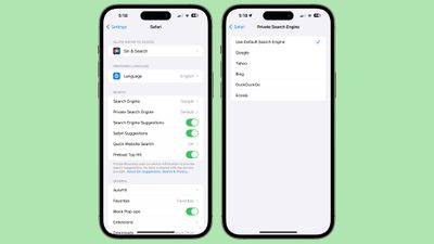 ios 17 private search engine