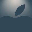 Apple Logo Spotlight Blue