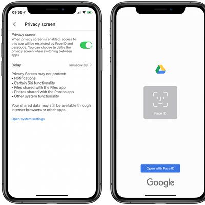 google drive privacy screen