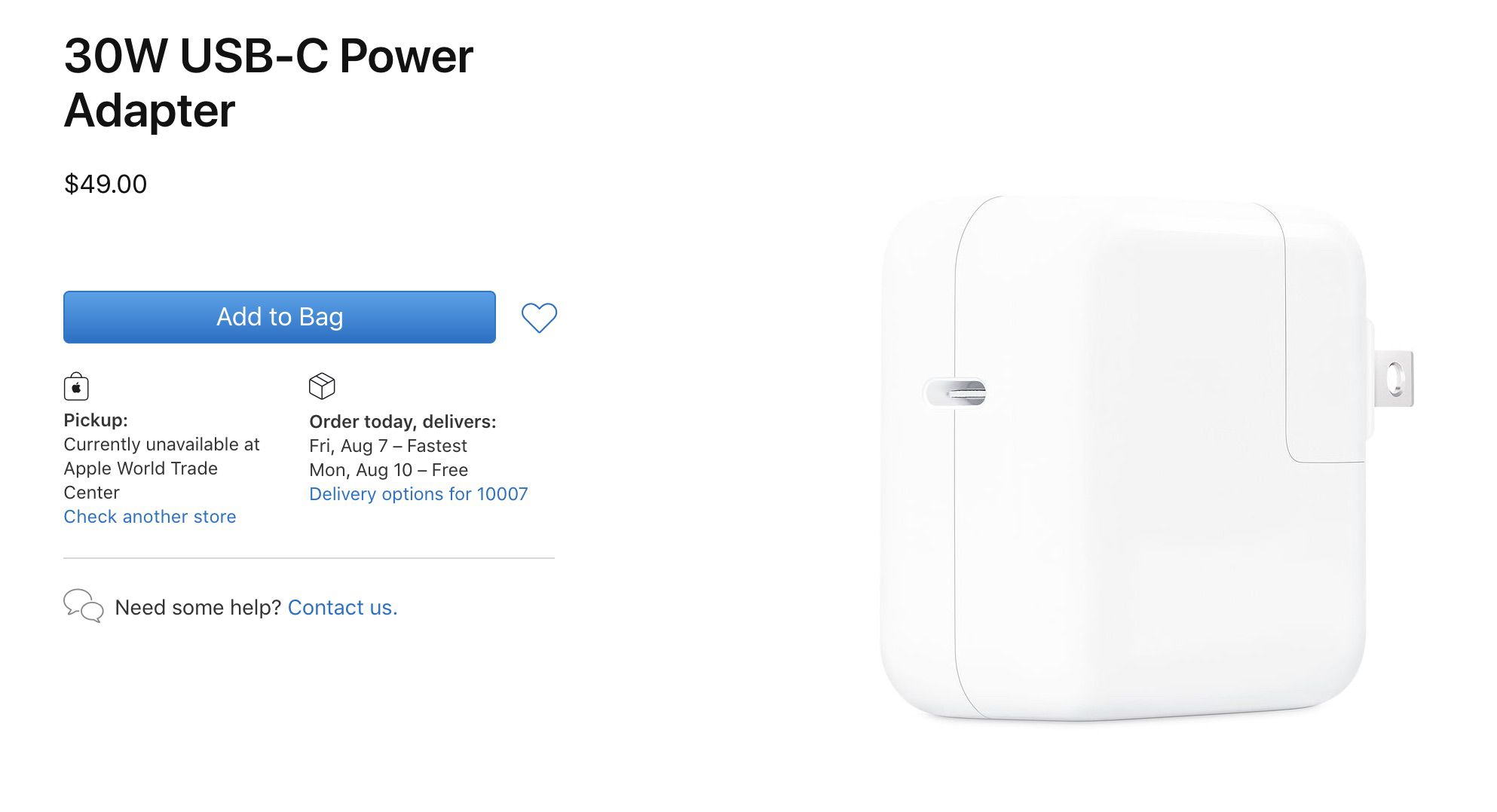 Apple Releases New Version of 30W USB-C Power Adapter, But Changes