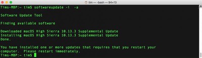 How to download macos updates using the terminal