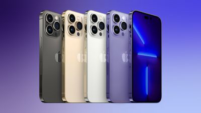 Линейка iPhone 14 Pro с фиолетовым цветом