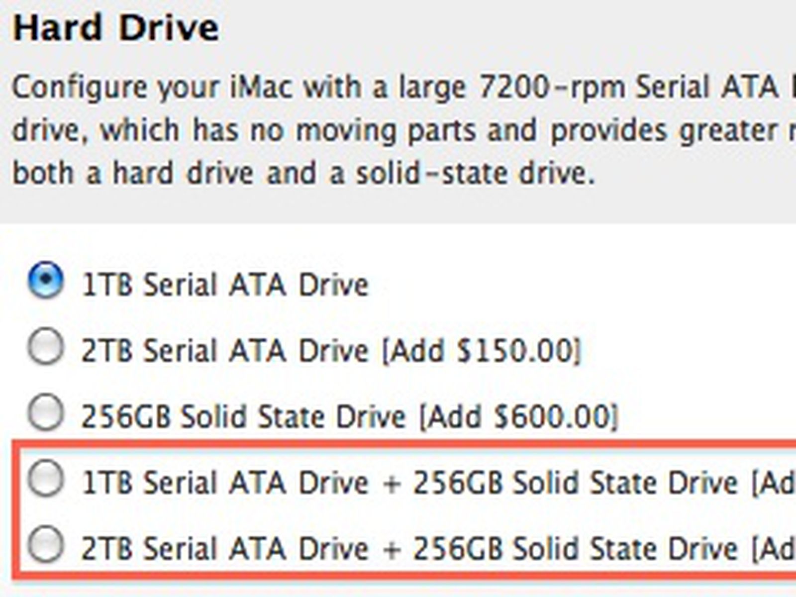 Solid state hard on sale drive for imac