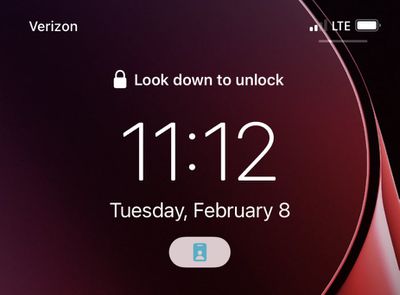 iphone look down to unlock
