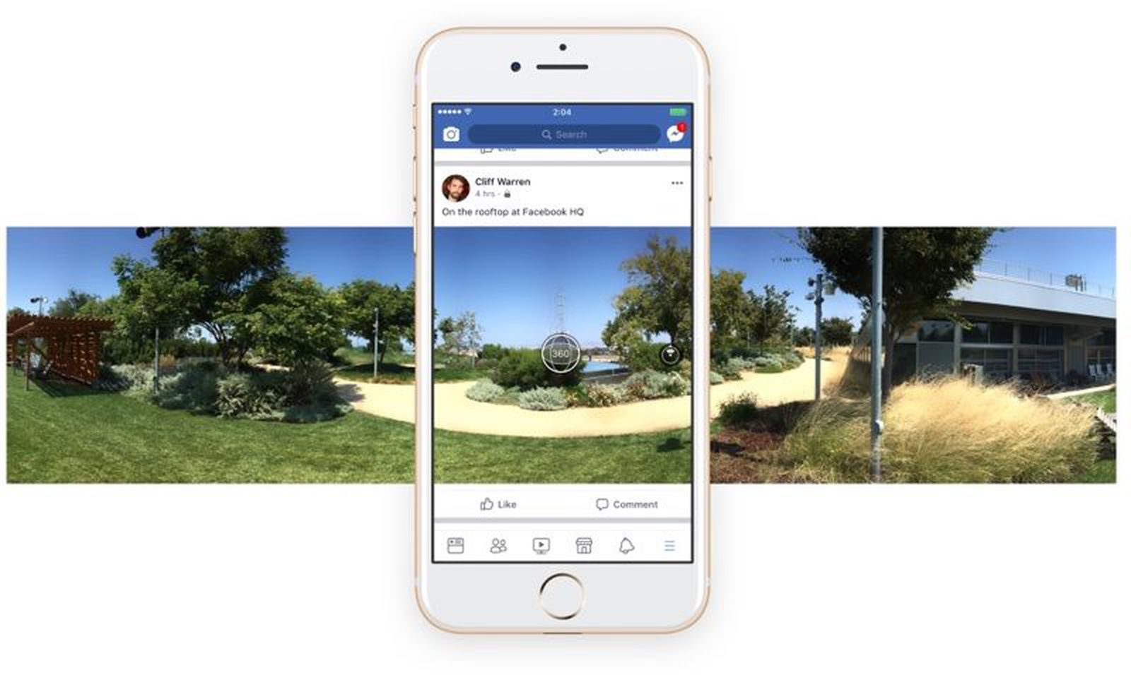 Facebook iOS App Now Allows Users to Take 360-Degree Photos - MacRumors