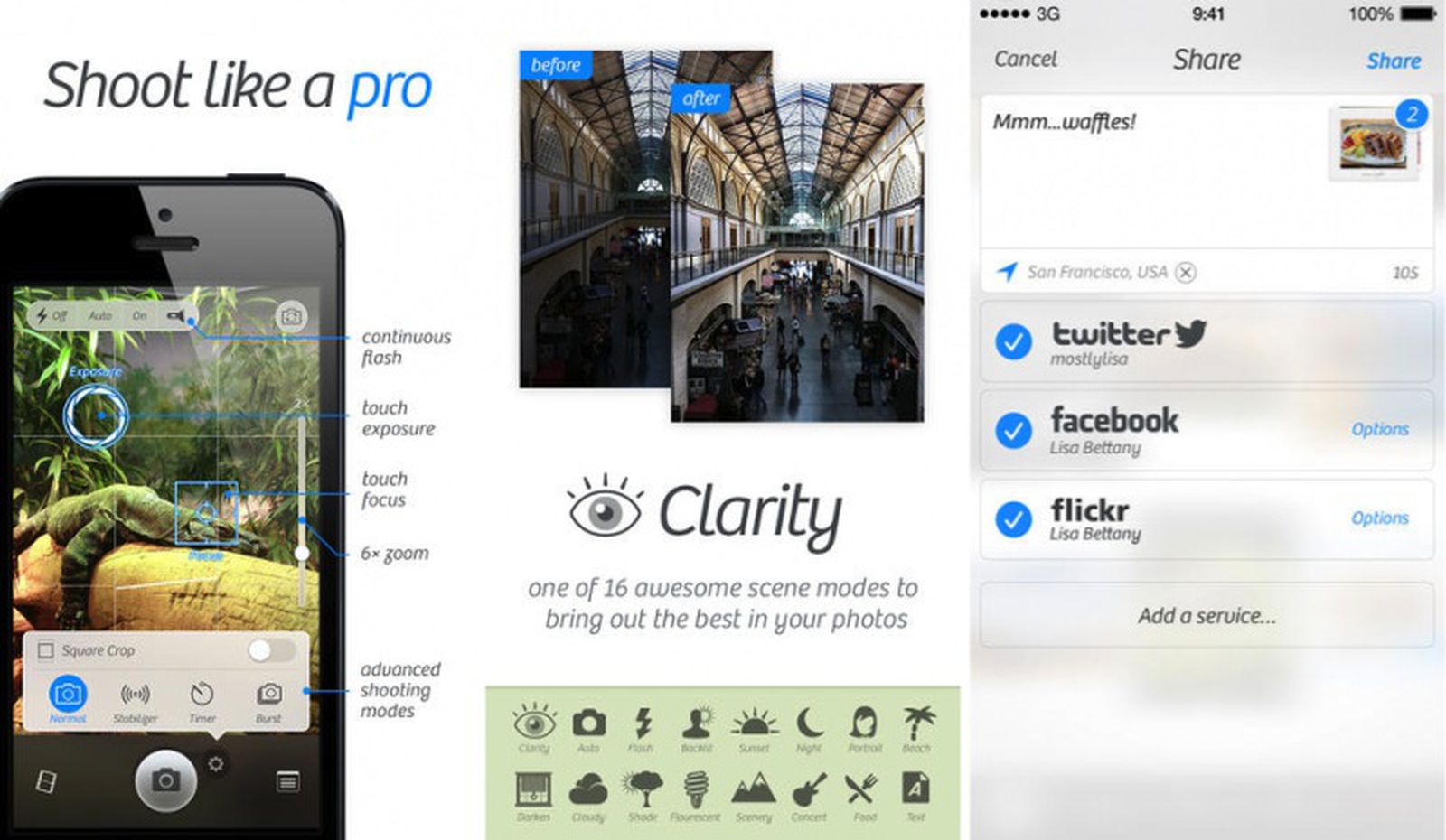 Camera+ Updated with Brand-New Design and Expanded Sharing Options ...