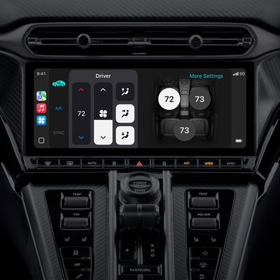 CarPlay Ultra Climate Controls