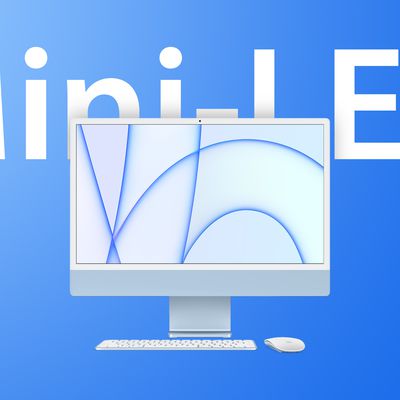 iMac M1 Blue Mini LED Feature