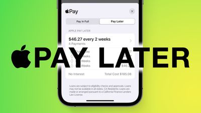 Apple Pay Later Quick Green feature