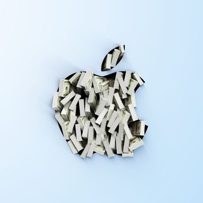 Apple Logo Cash Feature Blue