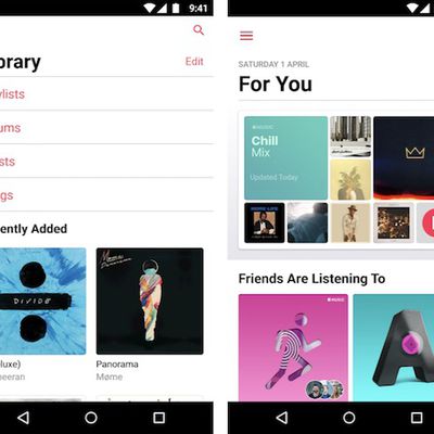 apple music android april 2018