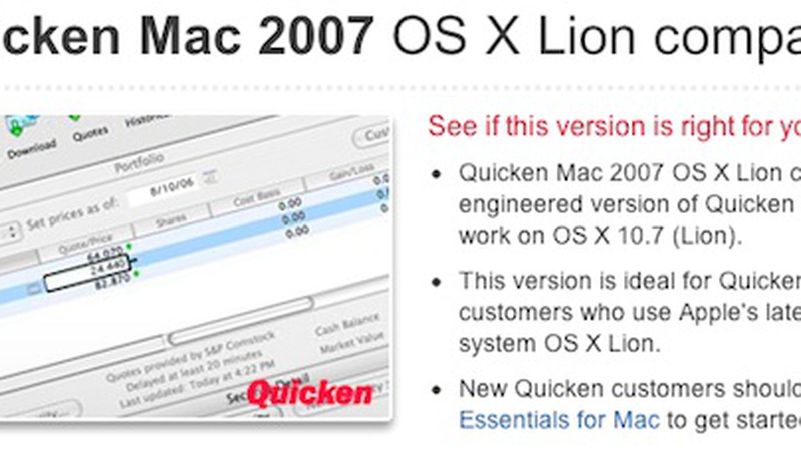 alternative to quicken for mac 2015