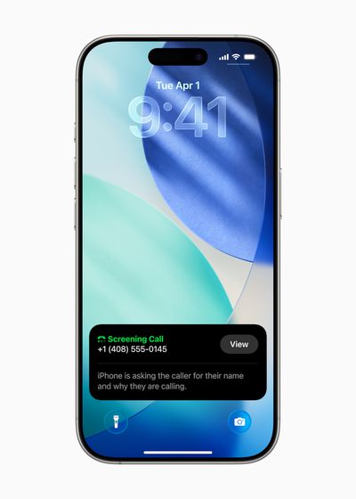 Apple WWDC25 iOS 26 Apple Intelligence Call Screening 250609