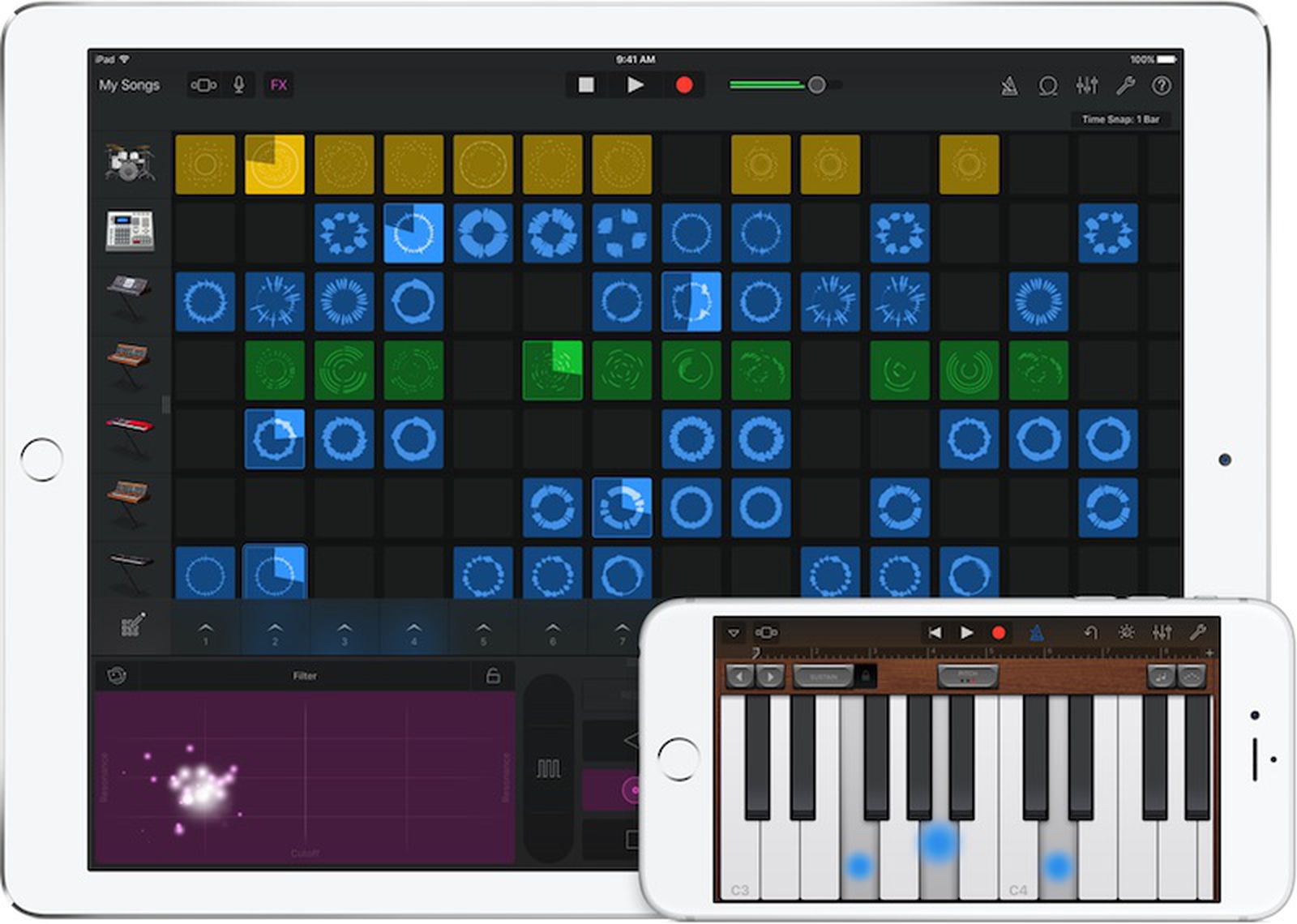 Apple Launches 'Music Memos' App, Releases Major 'GarageBand for iOS