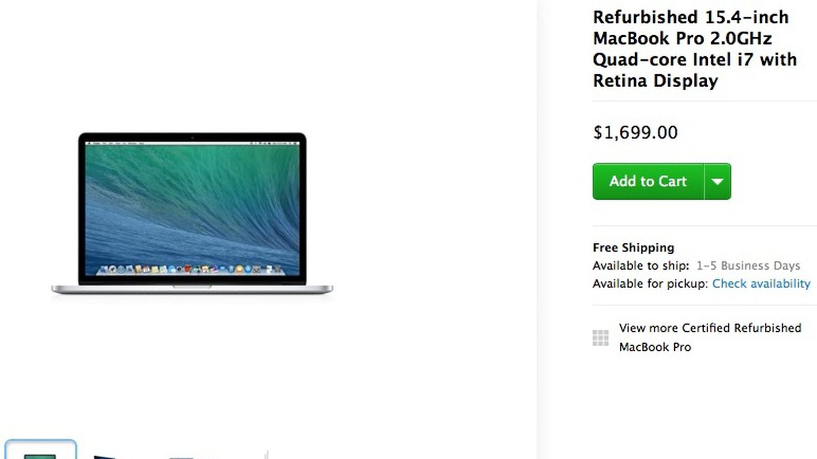 refurbished 2014 macbook pro