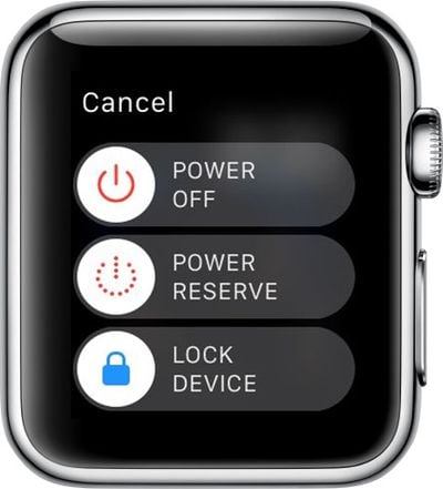 Apple Watch Power Off