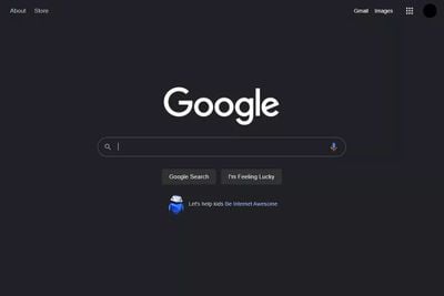 google dark theme