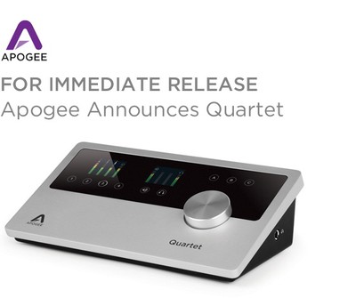 Apogee Preparing to Launch 'Quartet' Portable Audio Interface for Mac