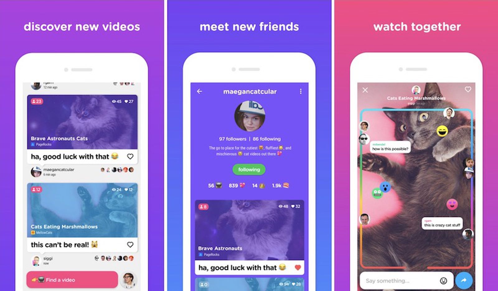 App that allows you to watch videos with 2024 friends