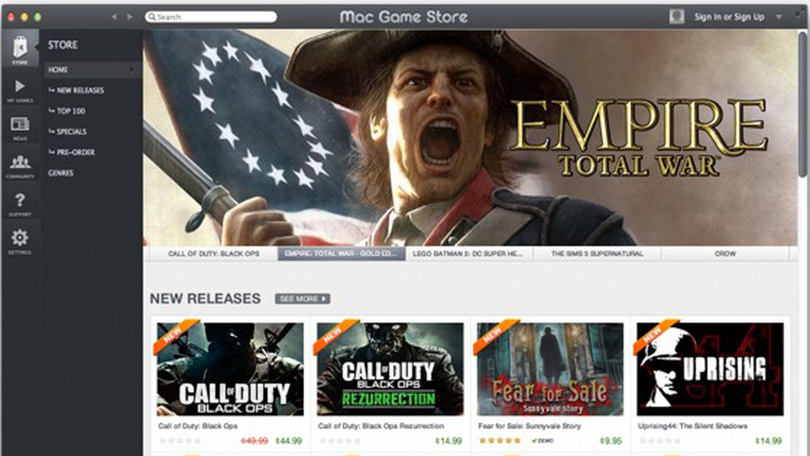 steam for mac store