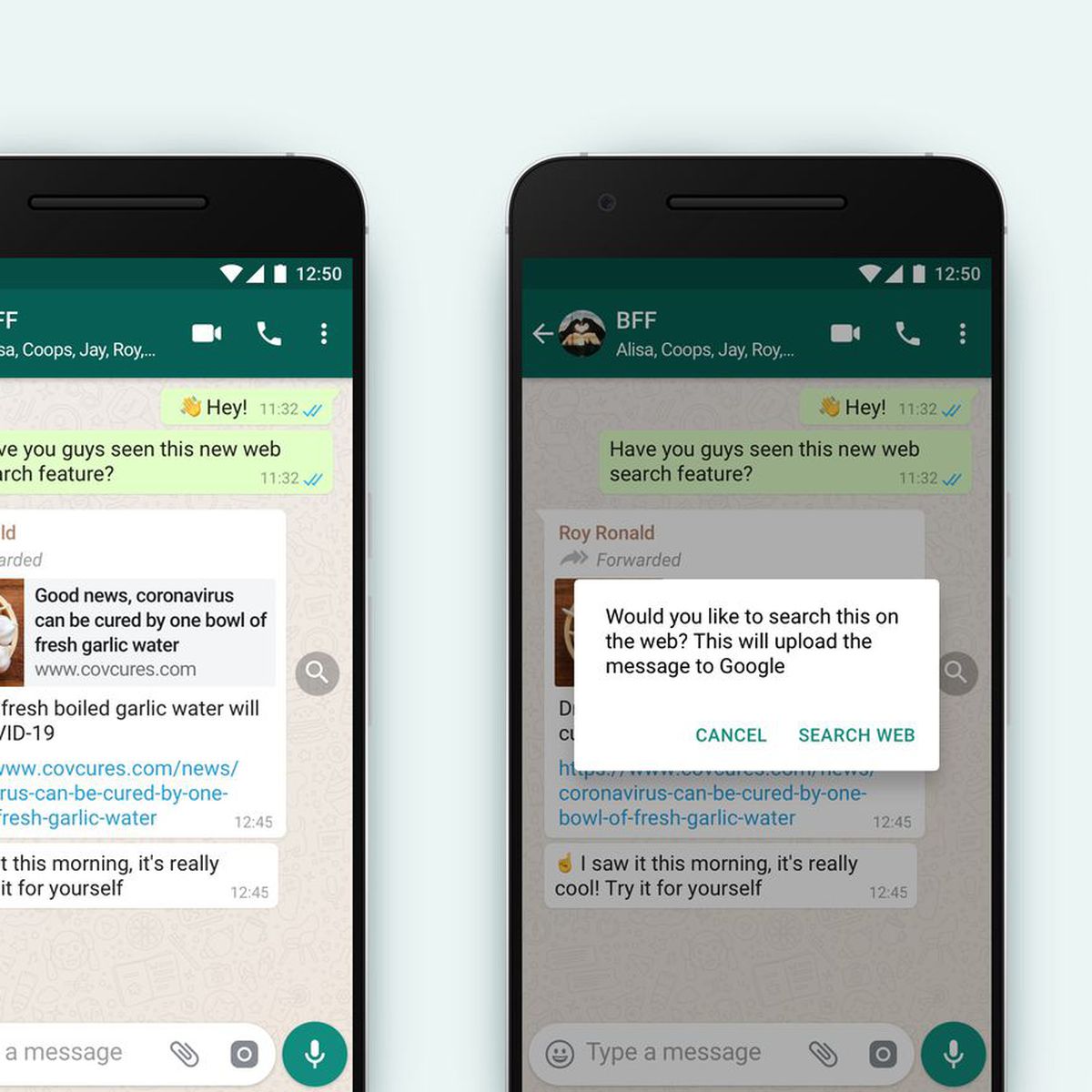 WhatsApp adds ability to cross-check forwarded messages