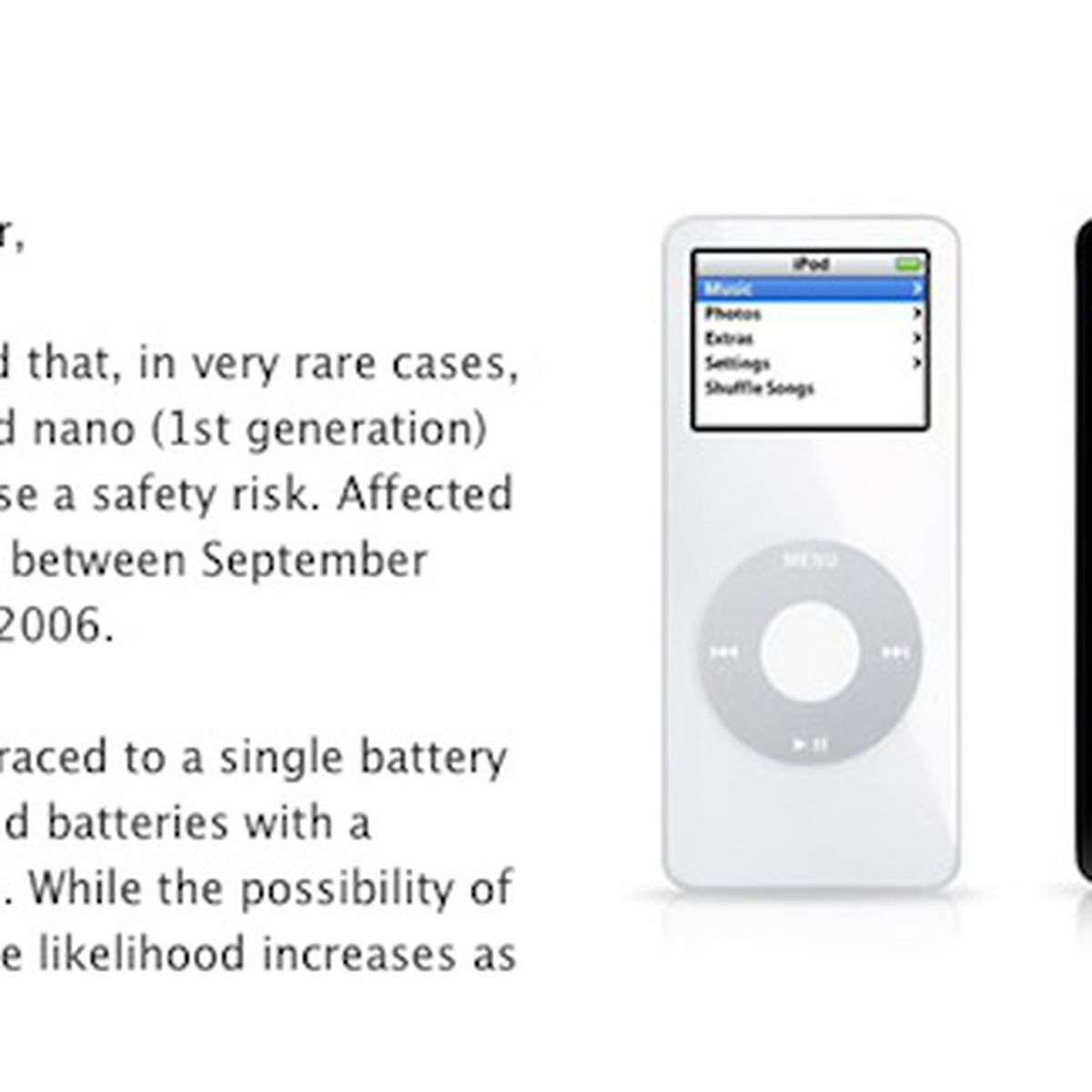 Justering Lav en seng klassisk Apple Officially Ends iPod Nano Replacement Program, but Still Honoring  Requests - MacRumors