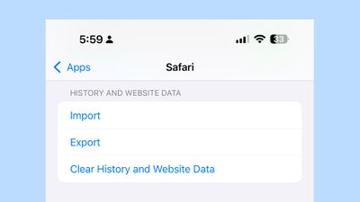 iOS 18 2 Datos de Safari