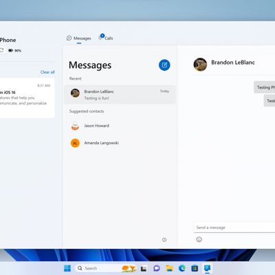 Windows 11 Phone Link iMessage