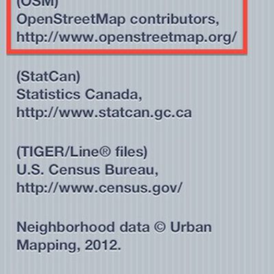 openstreetmap iphoto