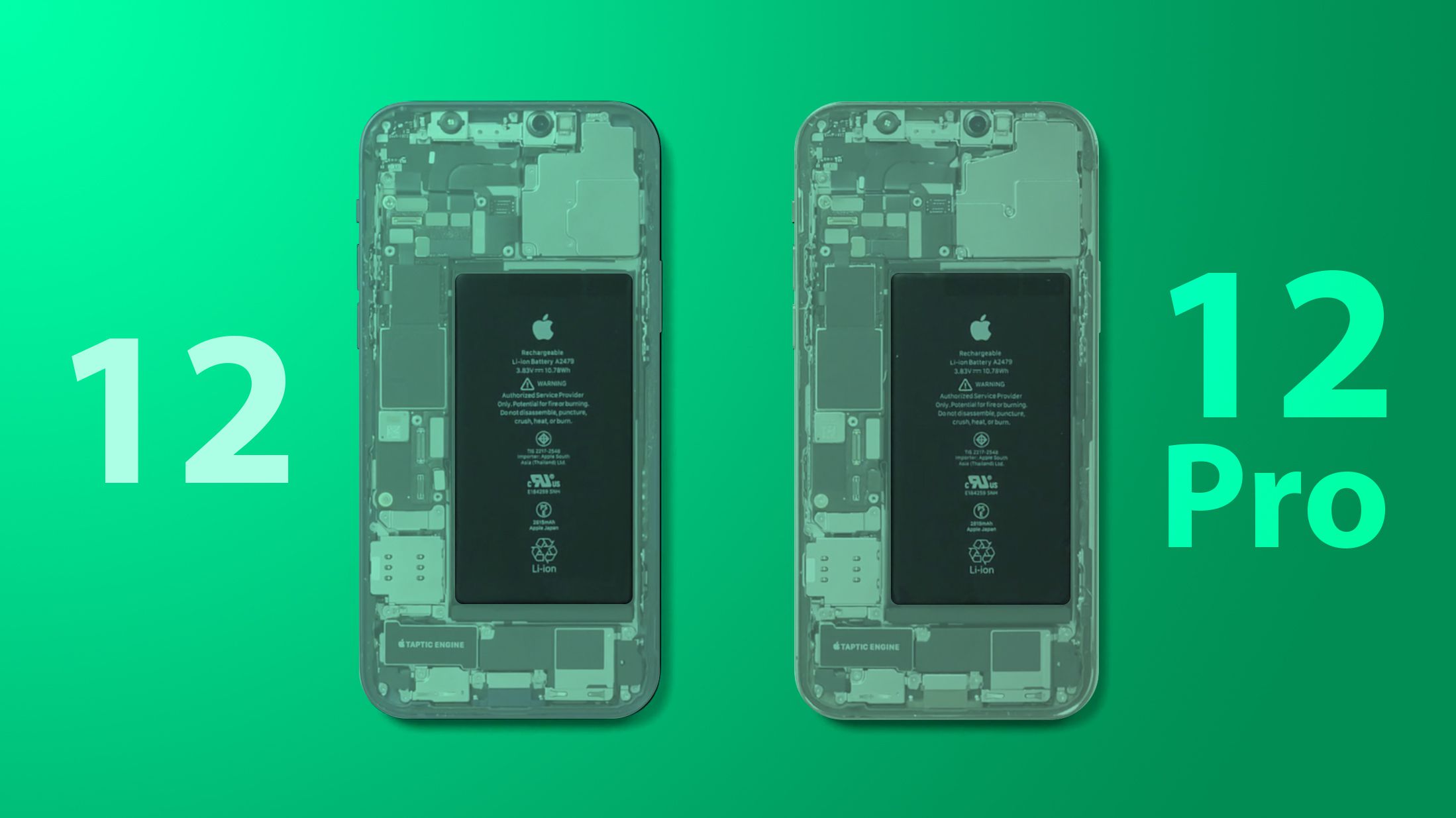Teardown Video Confirms Iphone 12 And Iphone 12 Pro Use Same 2,815Mah  Battery - Macrumors