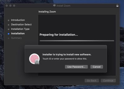 zoom traditional install