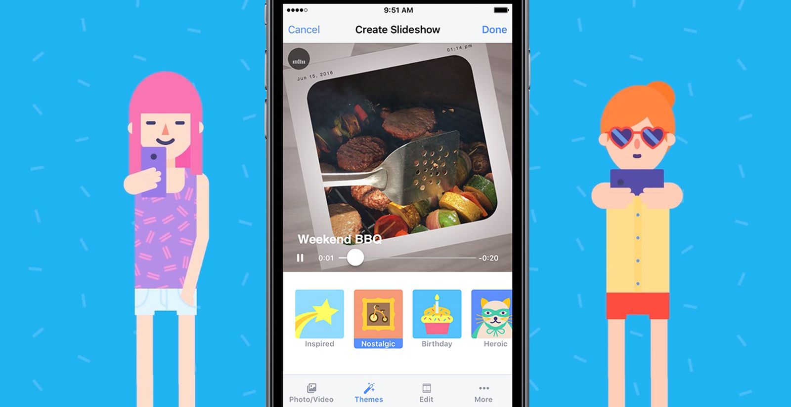 Facebook App Takes on MovieMaking Feature in iOS 10 With 'Slideshows