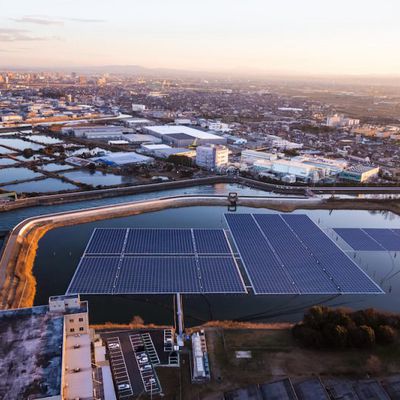 renewable energy ibiden aerial view