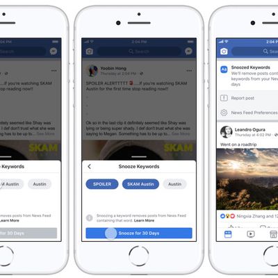 facebook snooze techcrunch