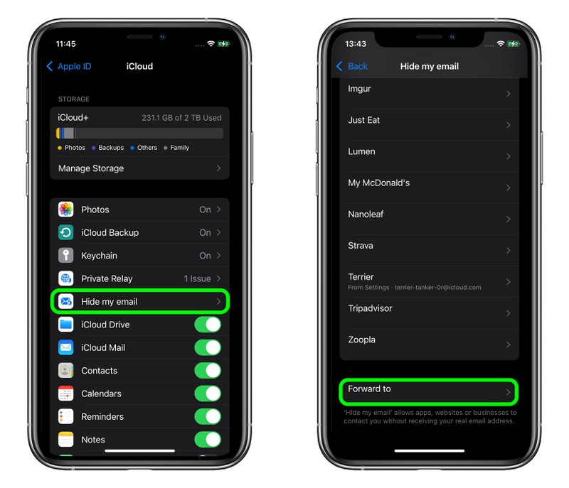 iOS 15: How to Change Where 'Hide My Email' Addresses Forward - MacRumors