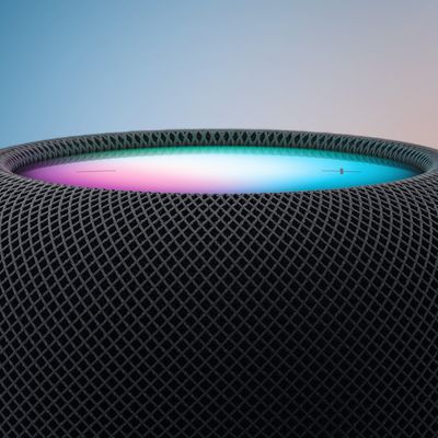 HomePod 2 Midnight Closeup Feature Blue Orange