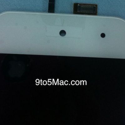 white ipod touch front plate