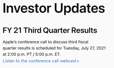 apple q3 earnings call