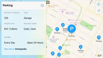 Parkopedia Apple Maps