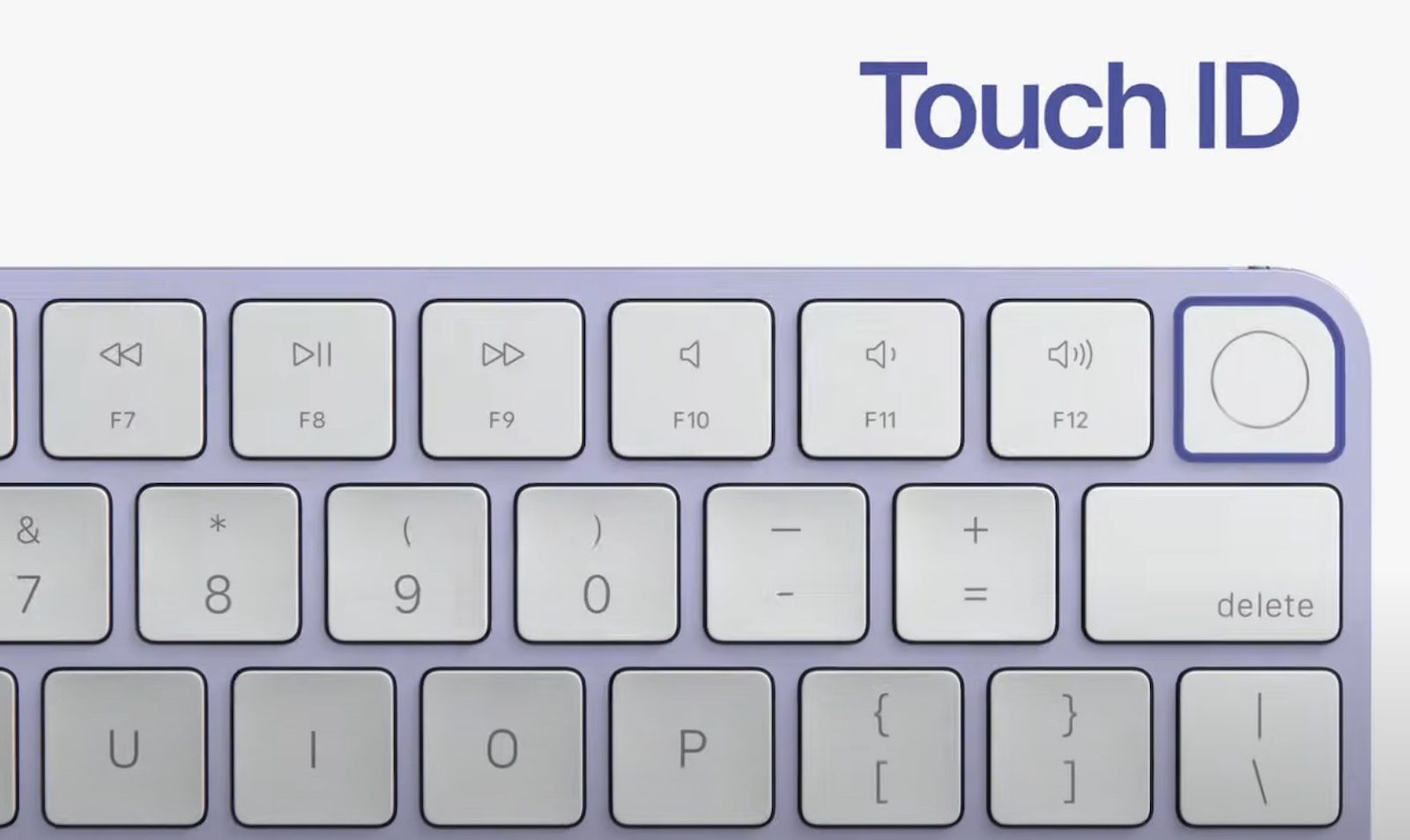 magic keyboard touch id backlight