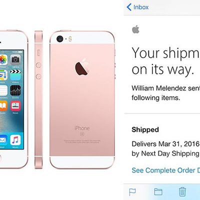 iPhone SE Shipped Email