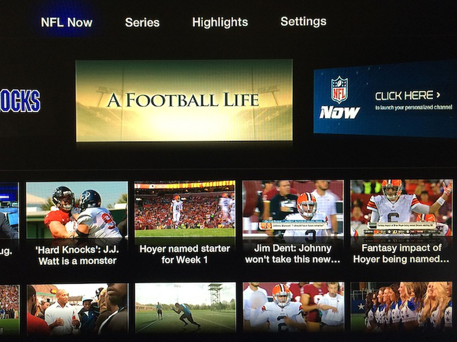 NFL Now' Launches on Apple TV With Breaking Football News and Highlights -  MacRumors