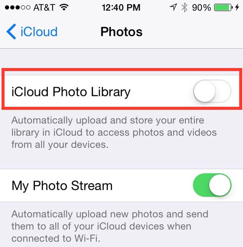 iCloud Photo Library 3