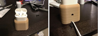 Airpods User Creates Charging Cradle With 3d Printer Macrumors