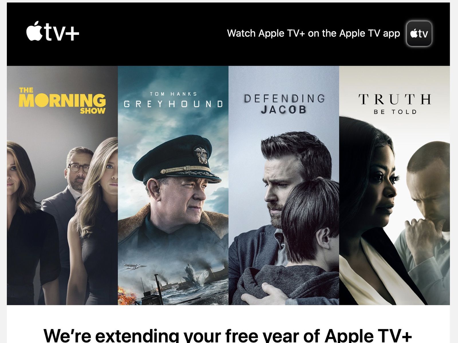 Apple Sending Emails Letting Apple TV+ Know About Extended Trial Access - MacRumors